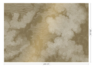 Wandposter Engraved Clouds 400 cm 