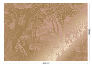 Wandposter Engraved Landscapes, Nude 400 cm 