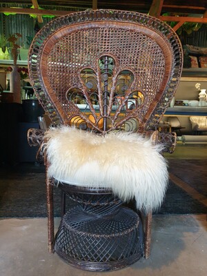 Vintage fauteuil rotan 