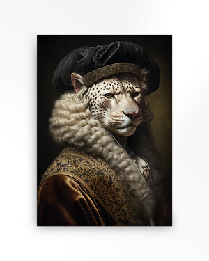 Wandkleed SNOW LEOPARD