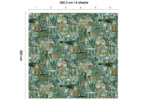 Wandposter Underwater Jungle  292,2 cm 