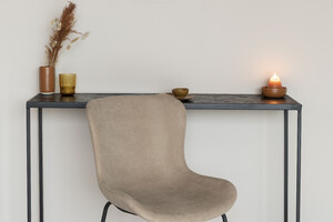 JUNZO rib taupe stoel 