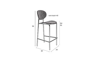 BARKRUK DONNY COUNTER 2  stuks