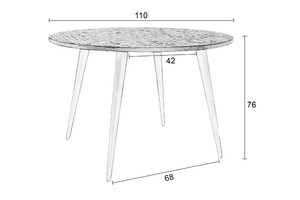 MO tafel rond 110cm 