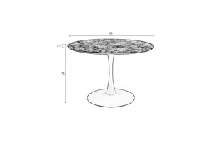 MARU tafel rond 75 cm 