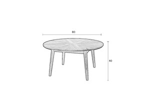 FABIO ROND salontafel 
