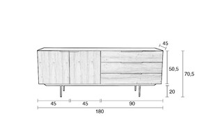 DRESSOIR TRAVIS ZV