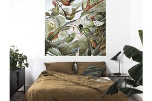 Behangpaneel Exotische Vogels 142.5 x 180 cm