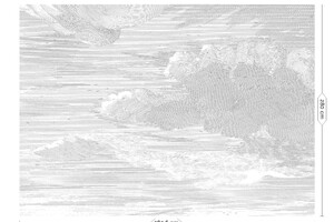 Wandposter Engraved Clouds grijs 389.6 cm 