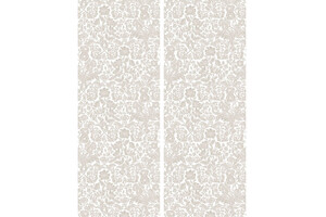 Behang met getekende bloemen 100 x 280 cm
