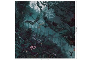 Wandposter Jungle Tropical Landscape 292.2 cm