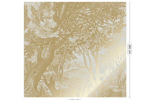 Wandposter Engraved Landscape 300 cm