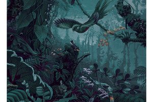 Wandposter Jungle Tropical Landscape 292.2 cm